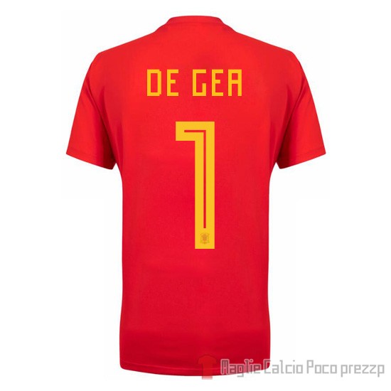 Maglia Spagna Giocatore De Gea Home 2018 - Clicca l'immagine per chiudere